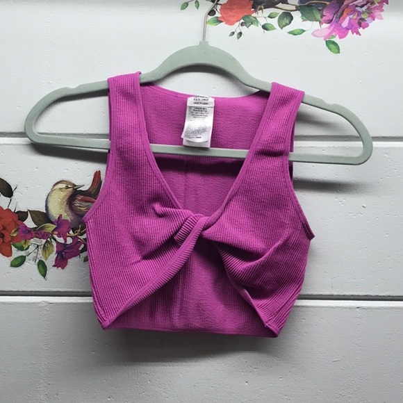 Cotton On Vibrant Pink Eco Crop Top - Picture 1 of 3